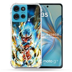 Coque Renforcée Pour Motorola G75 5G Manga Dragon Ball Sangoku Blanc