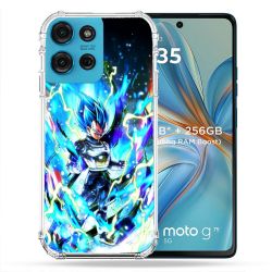 Coque Renforcée Pour Motorola G75 5G Manga Dragon Ball Vegeta Bleu