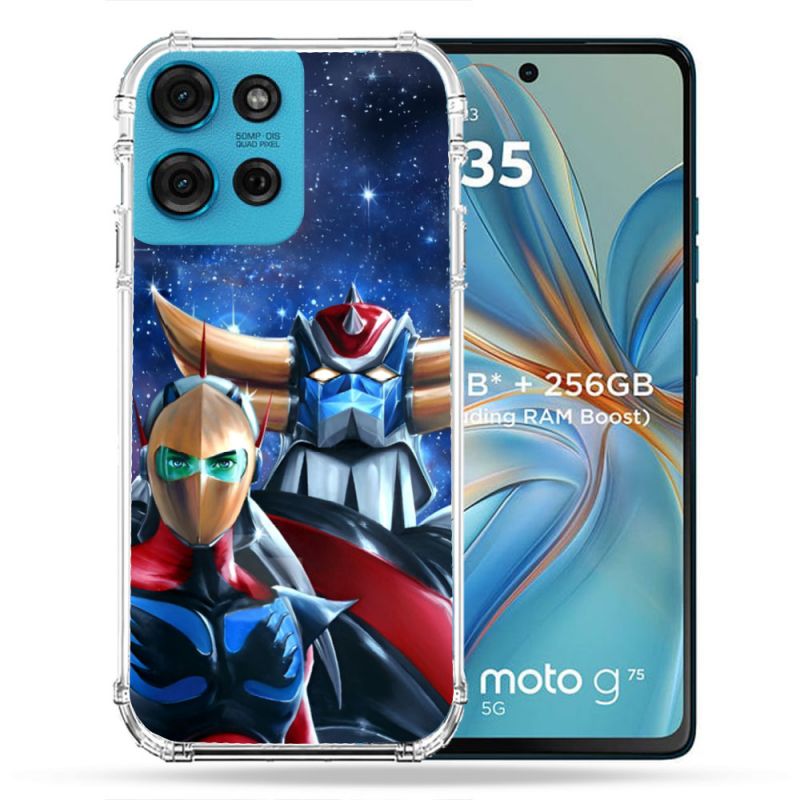 Coque Renforcée Pour Motorola G75 5G Manga Goldorak