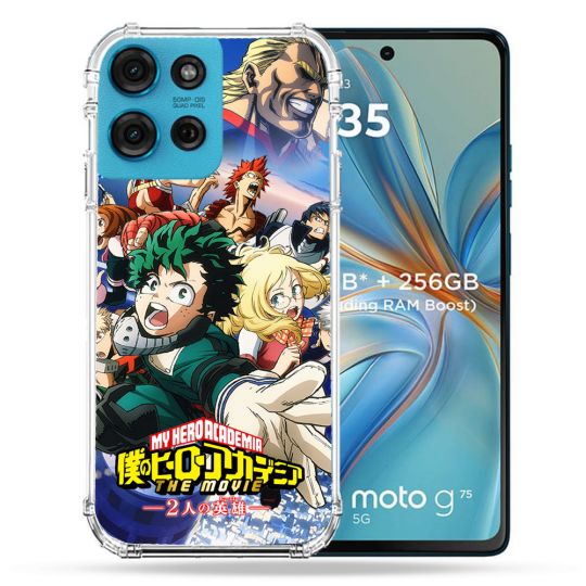 Coque Renforcée Pour Motorola G75 5G Manga My Hero Academia Affiche