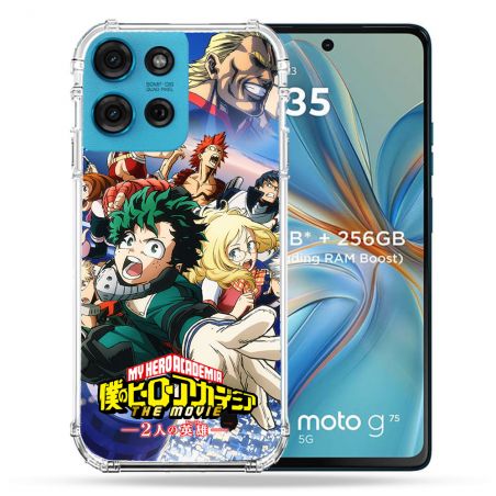 Coque Renforcée Pour Motorola G75 5G Manga My Hero Academia Affiche