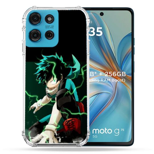Coque Renforcée Pour Motorola G75 5G Manga My Hero Academia Deku