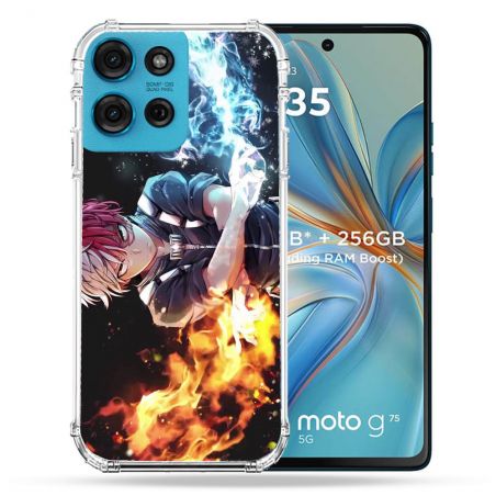 Coque Renforcée Pour Motorola G75 5G Manga My Hero Academia Shoto