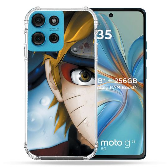 Coque Renforcée Pour Motorola G75 5G Manga Naruto Blanc