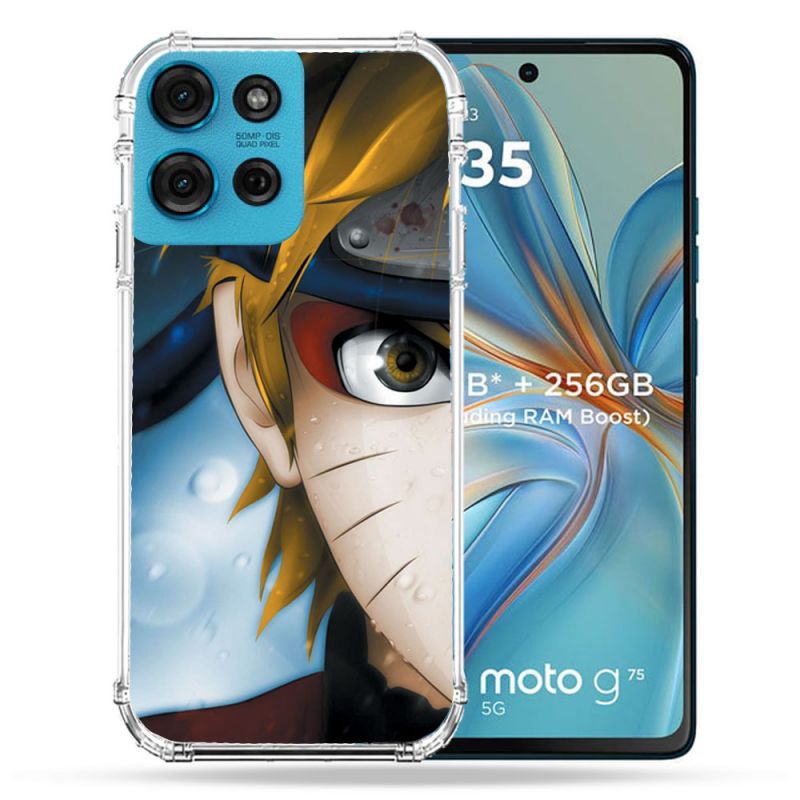 Coque Renforcée Pour Motorola G75 5G Manga Naruto Blanc
