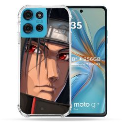 Coque Renforcée Pour Motorola G75 5G Manga Naruto Itachi Visage