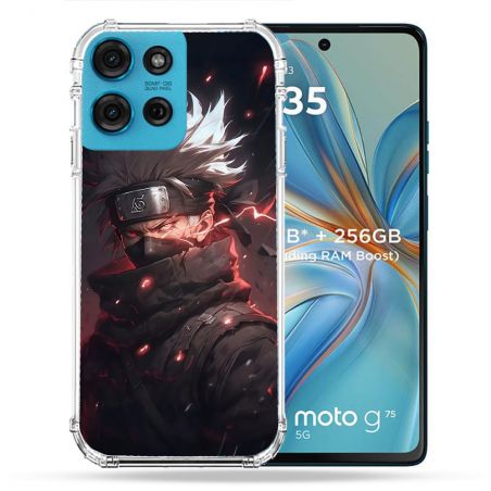Coque Renforcée Pour Motorola G75 5G Manga Naruto Kakashi Dark