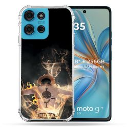 Coque Renforcée Pour Motorola G75 5G Manga One Piece Ace Noir