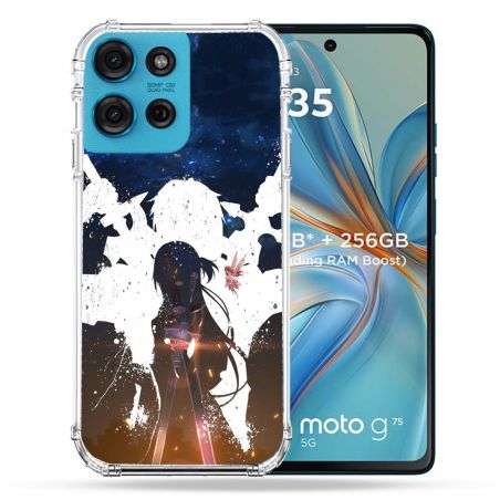 Coque Renforcée Pour Motorola G75 5G Manga SAO sword Art Online Asuna