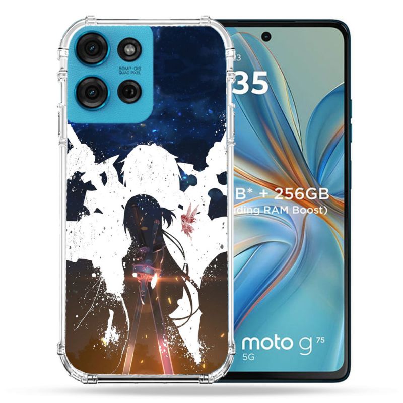 Coque Renforcée Pour Motorola G75 5G Manga SAO sword Art Online Asuna