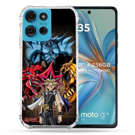Coque Renforcée Pour Motorola G75 5G Manga Yu Gi Oh