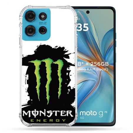 Coque Renforcée Pour Motorola G75 5G Monster Energy Tache