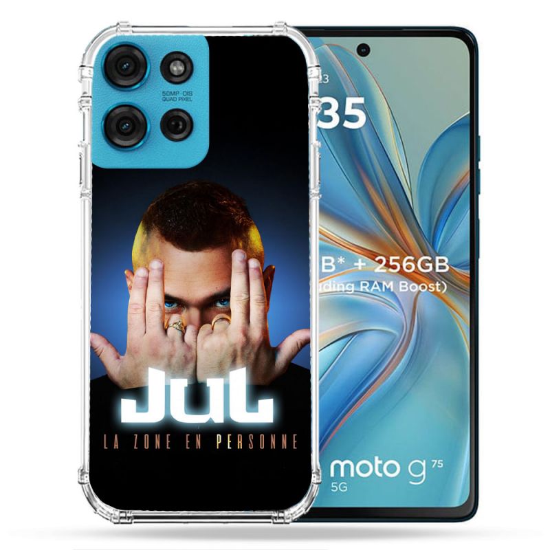 Coque Renforcée Pour Motorola G75 5G Musique Jul Signe