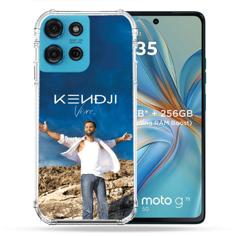 Coque Renforcée Pour Motorola G75 5G Musique Kendji