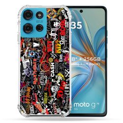 Coque Renforcée Pour Motorola G75 5G Musique Rock Groupe