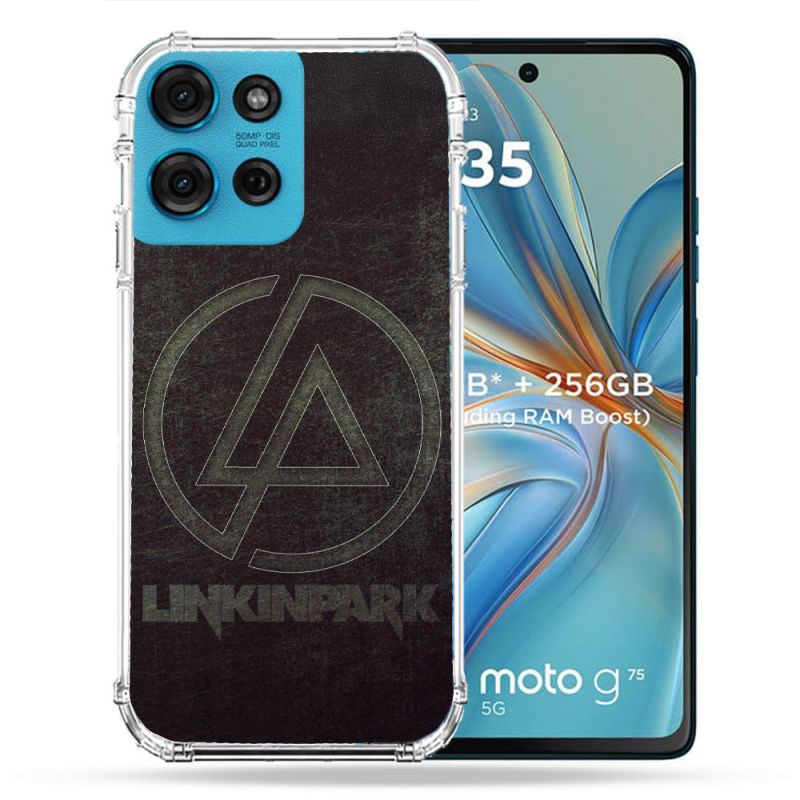 Coque Renforcée Pour Motorola G75 5G Musique Rock Linkin Park