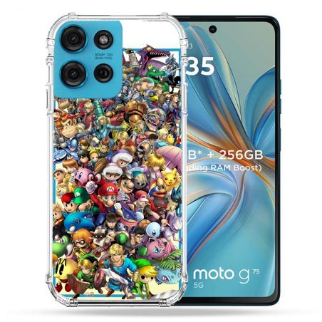 Coque Renforcée Pour Motorola G75 5G Nintendo