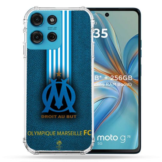 Coque Renforcée Pour Motorola G75 5G Olympique Marseille OM Bande