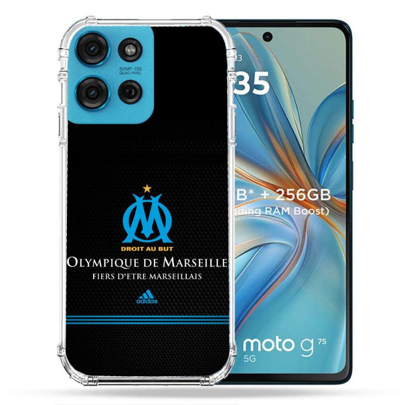 Coque Renforcée Pour Motorola G75 5G Olympique Marseille OM Fier etre Marseillais
