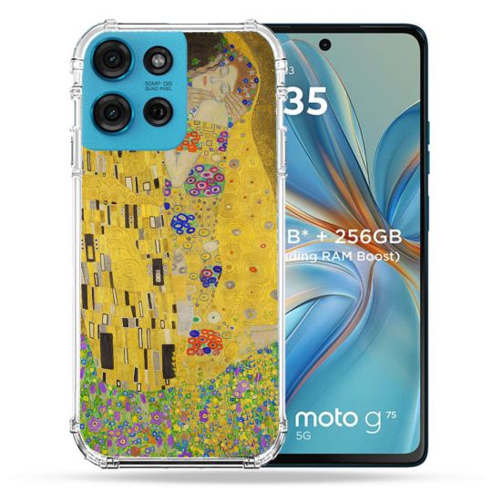 Coque Renforcée Pour Motorola G75 5G Peinture Le Baiser