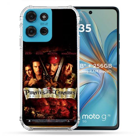 Coque Renforcée Pour Motorola G75 5G Pirate Des Caraibes