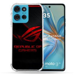 Coque Renforcée Pour Motorola G75 5G ROG Rouge