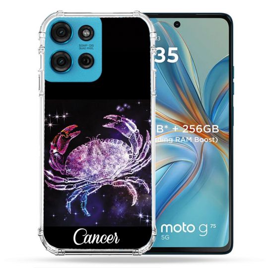 Coque Renforcée Pour Motorola G75 5G Signe Zodiaque 2 Cancer