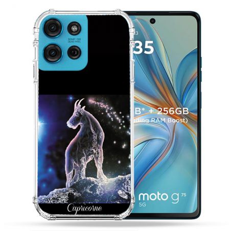 Coque Renforcée Pour Motorola G75 5G Signe Zodiaque 2 Capricorne