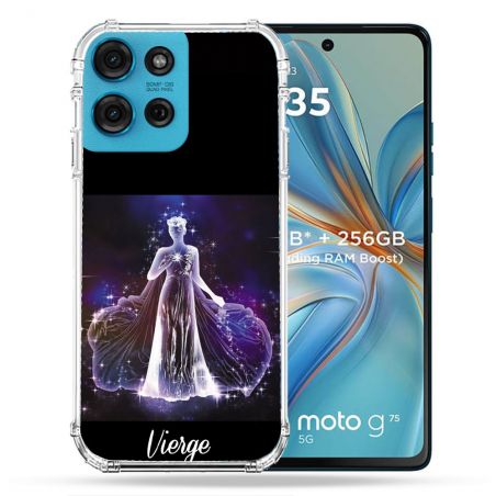 Coque Renforcée Pour Motorola G75 5G Signe Zodiaque 2 Vierge