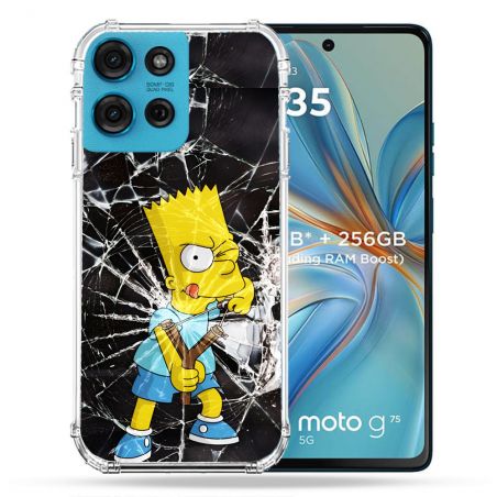 Coque Renforcée Pour Motorola G75 5G Simpson Bart