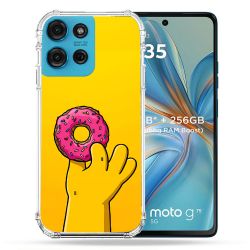 Coque Renforcée Pour Motorola G75 5G Simpson Donuts