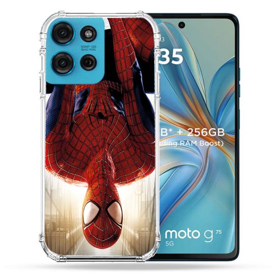 Coque Renforcée Pour Motorola G75 5G Spiderman Invers