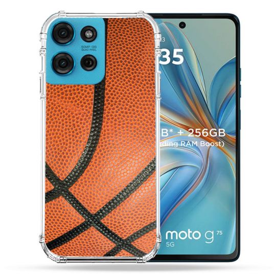 Coque Renforcée Pour Motorola G75 5G Sport Ballon Basket