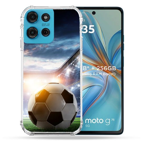 Coque Renforcée Pour Motorola G75 5G Sport Football Stade