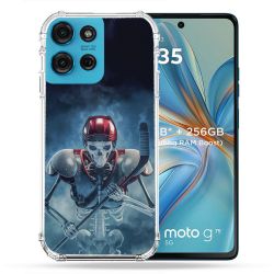 Coque Renforcée Pour Motorola G75 5G Sport Hockey Squelette