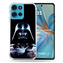 Coque Renforcée Pour Motorola G75 5G Star Wars - Dark Vador Noir