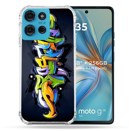 Coque Renforcée Pour Motorola G75 5G Street Art Graffiti