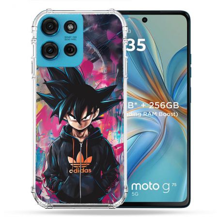 Coque Renforcée Pour Motorola G75 5G Street Art Sangoku