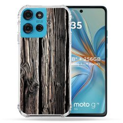Coque Renforcée Pour Motorola G75 5G Texture Bois