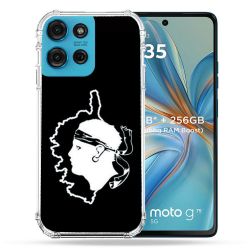 Coque Renforcée Pour Motorola G75 5G Voyage Corse Noir