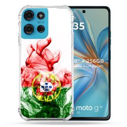 Coque Renforcée Pour Motorola G75 5G Voyage Portugal Flamme