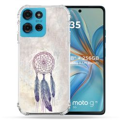 Coque Renforcée Pour Motorola G75 5G Zen Attrape Reve Blanc