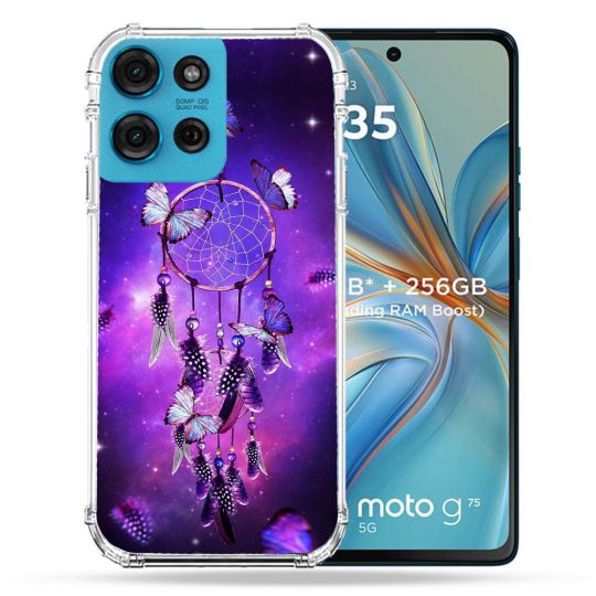 Coque Renforcée Pour Motorola G75 5G Zen Attrape Reve Papillon