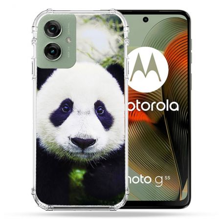 Coque Renforcée Pour Motorola G55 5G Animal Panda Color