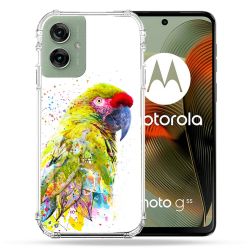 Coque Renforcée Pour Motorola G55 5G Animal Perroquet Jaune