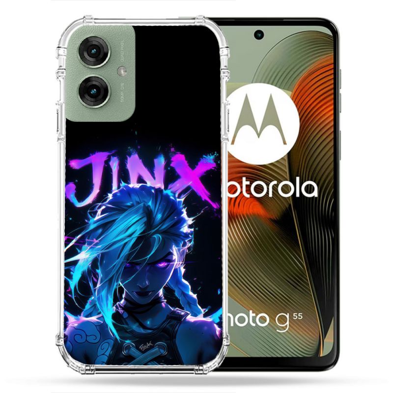 Coque Renforcée Pour Motorola G55 5G Arcane Jinx Night