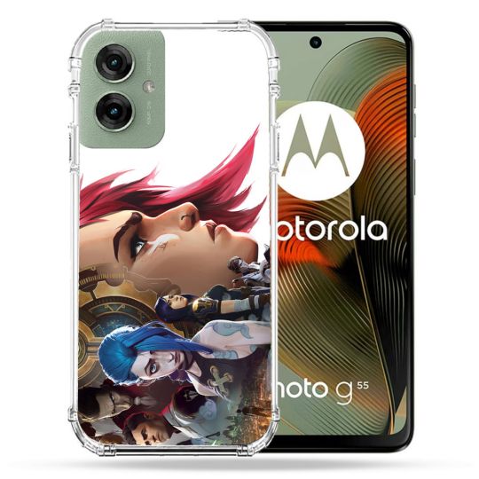 Coque Renforcée Pour Motorola G55 5G Arcane Jinx Sœur
