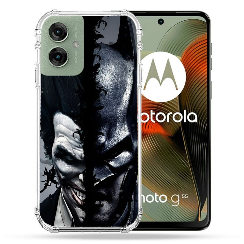 Coque Renforcée Pour Motorola G55 5G Batman Joker