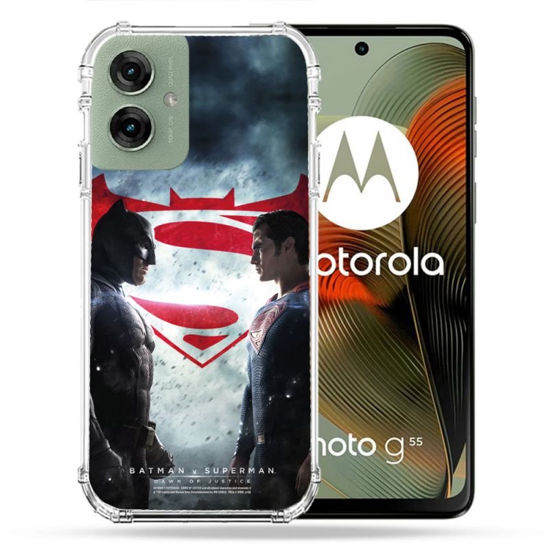 Coque Renforcée Pour Motorola G55 5G Batman VS Superman