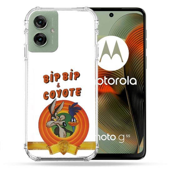 Coque Renforcée Pour Motorola G55 5G Bip Bip Coyote